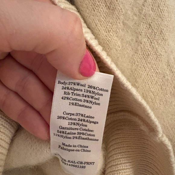 Everlane Soft Cream Crew Neck Sweater - Picture 3 of 4